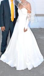 свадебное платье цвета айвари(слоновая кость)